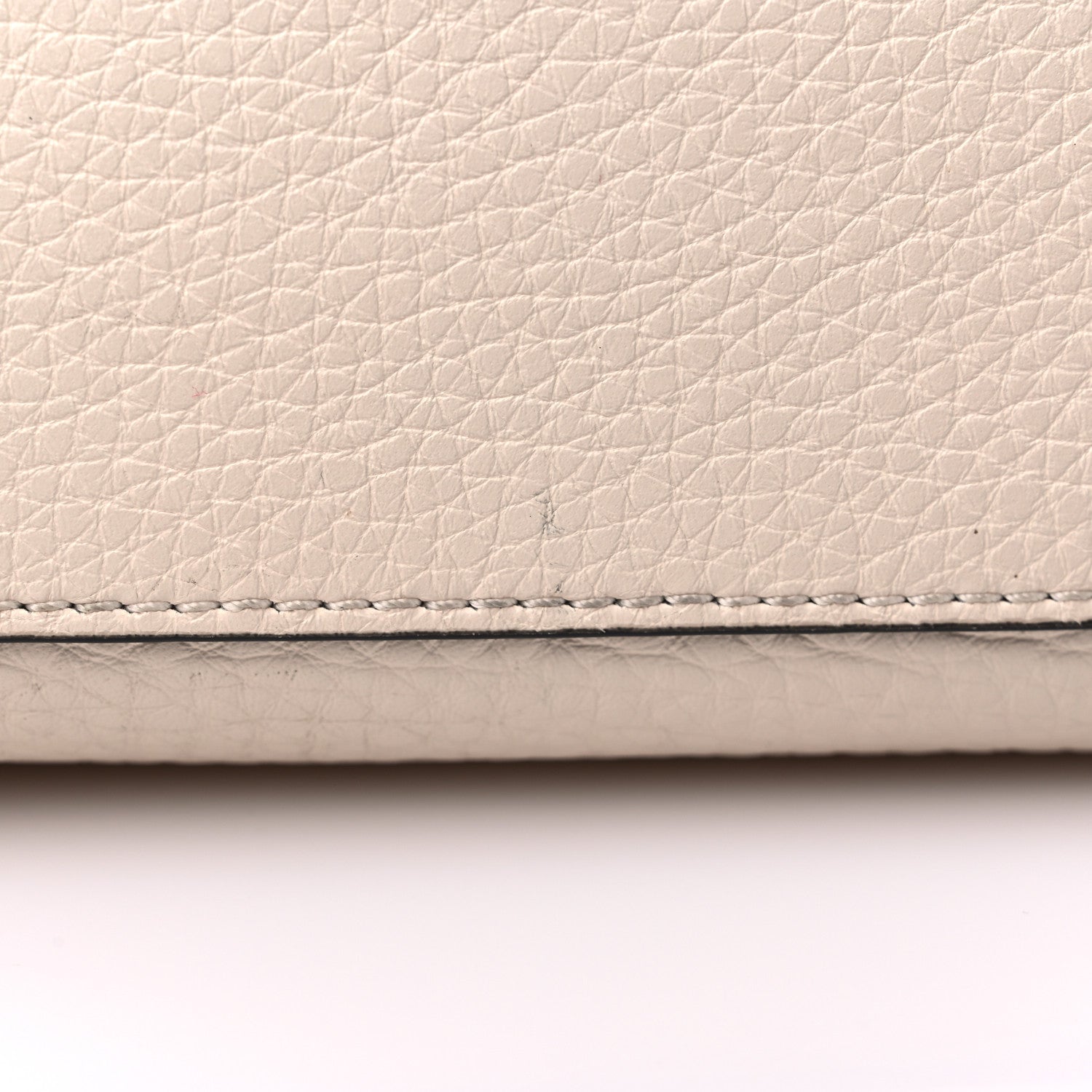 Valentino Garavani Grained Calfskin Small Rockstud Flip Lock Tote Light Ivory Rubino 9 of 9