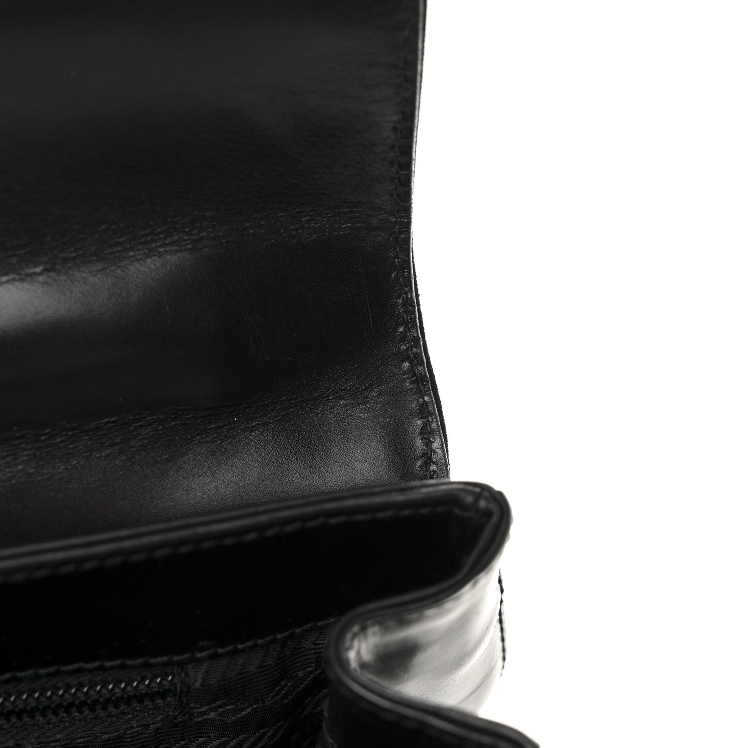 Prada Canvas Soft Calfskin Super Basic 100 Shoulder Bag Black 12 of 14