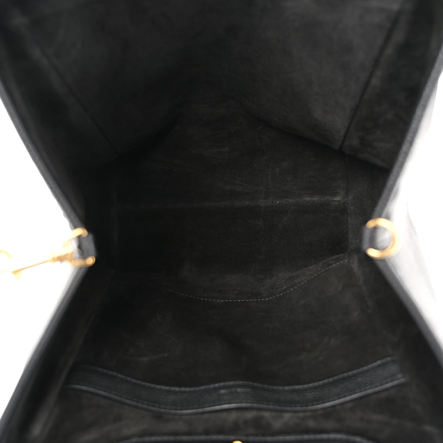 Celine Grained Calfskin Small Folded Cabas Black 5 of 10