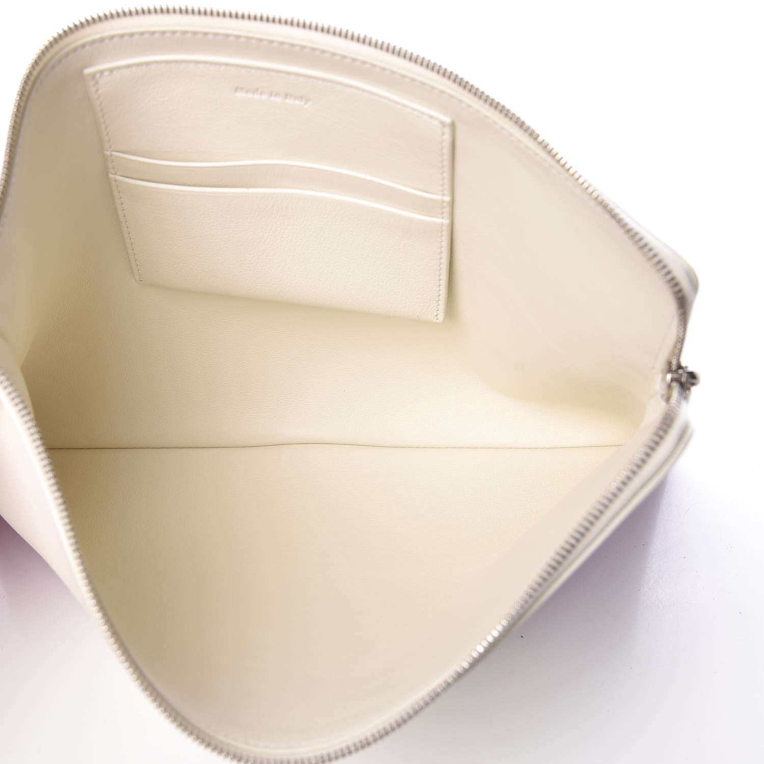 Celine Lambskin Bi-Color Solo Clutch Pouch White Magenta 5 of 7