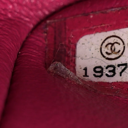 Chanel Patent Quilted Jumbo Double Flap Fuchsia 11 of 23