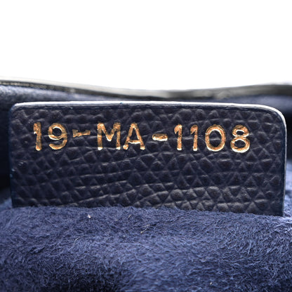 Christian Dior Grained Calfskin Mini Saddle Bag Navy 7 of 16