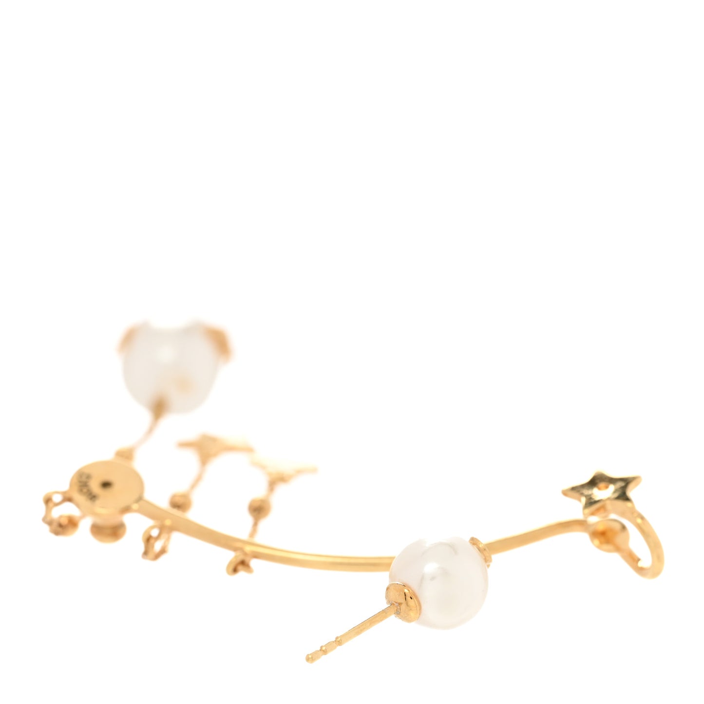 Pearl Perles De Desir Ear Cuff Gold White
