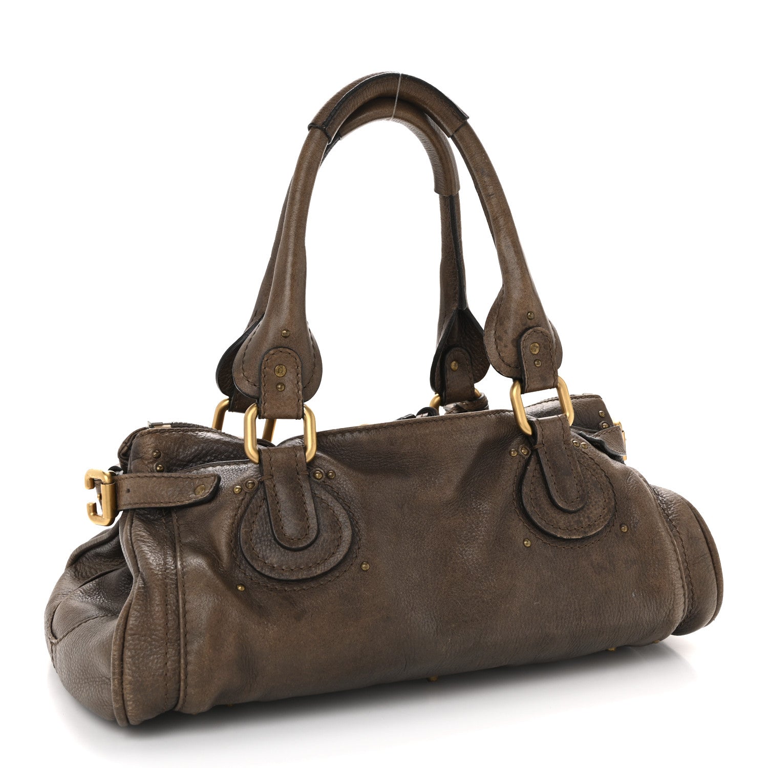 Chloe Calfskin Medium Paddington Satchel Chocolate 3 of 14