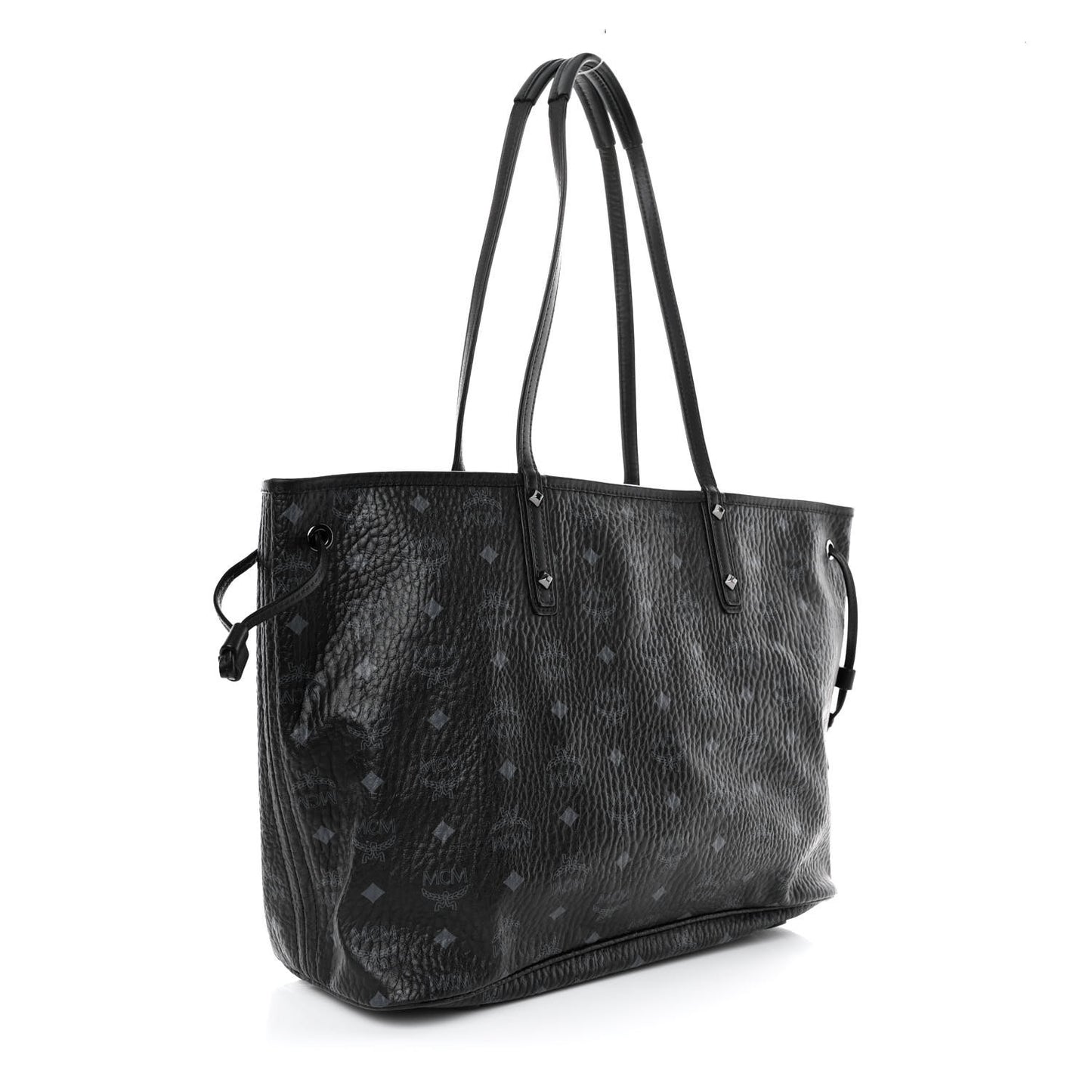 Visetos Medium Liz Reversible Shopper Tote Black