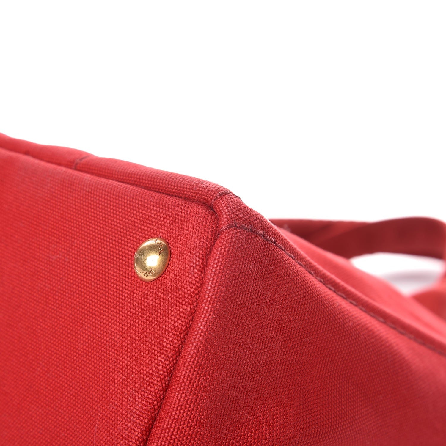 Prada Canapa Logo Shopping Tote Rosso 9 of 11