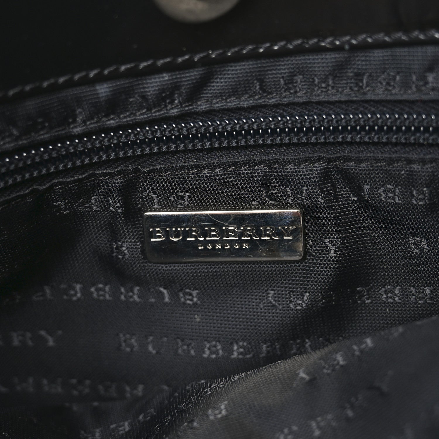 Burberry Vintage Check Shoulder Bag Black 6 of 10