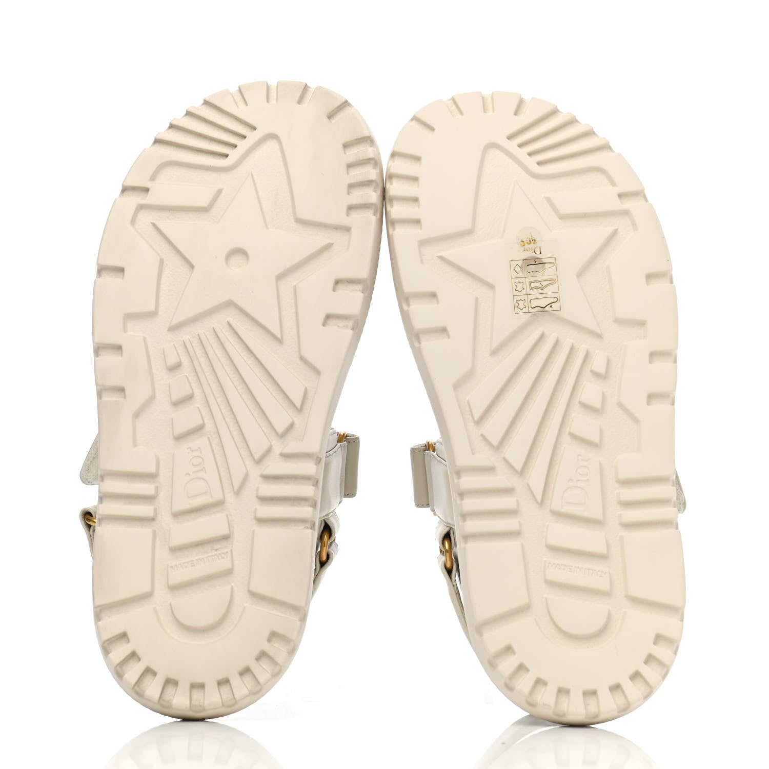 Christian Dior Lambskin Dioract 10mm Sandals 35.5 Off White 4 of 4