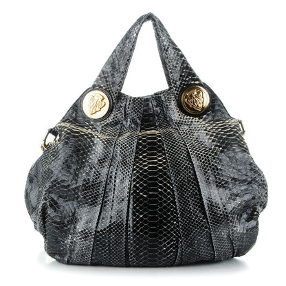 Gucci Python Medium Hysteria Top Handle Bag Black 1 of 7