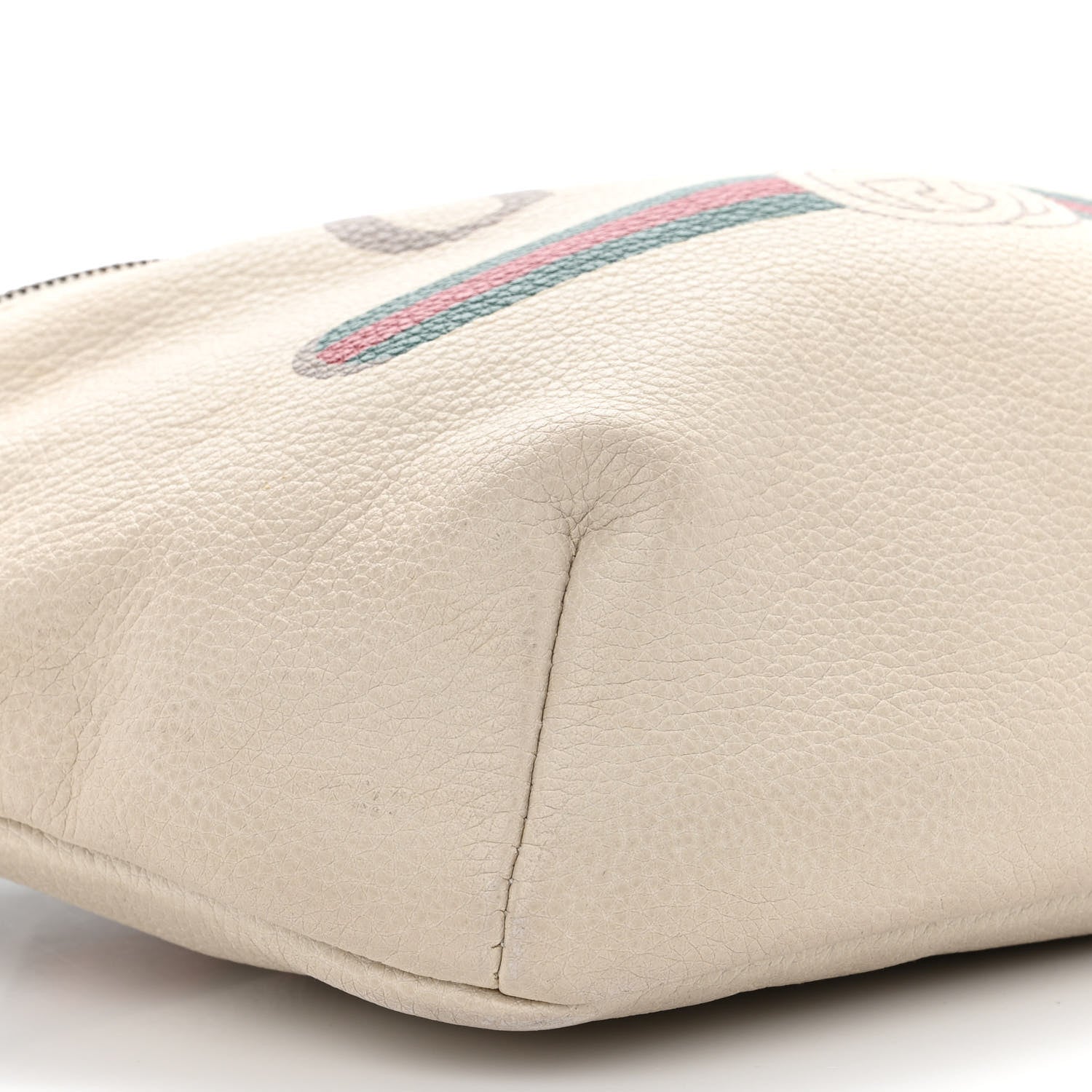 Gucci Grained Calfskin Logo Belt Bag White 9 of 14