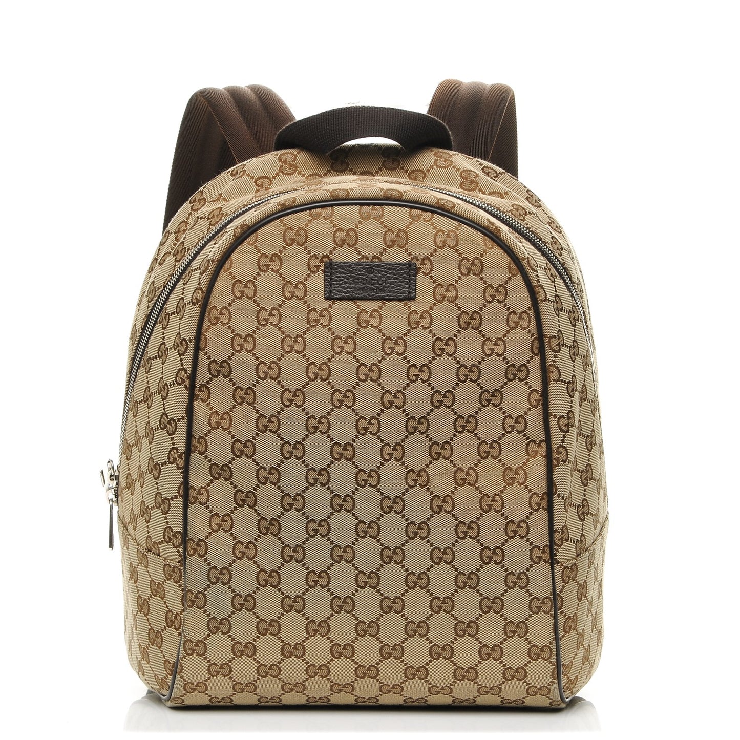 GG Monogram Travel Backpack Dark Brown