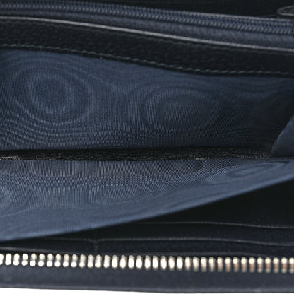 Gucci GG Supreme Monogram Textured Dollar Calfskin Web Ophidia Zip Around Wallet Beige Blue 7 of 13