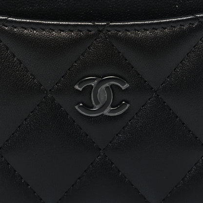 Chanel Lambskin Quilted Card Holder Black 9 of 10