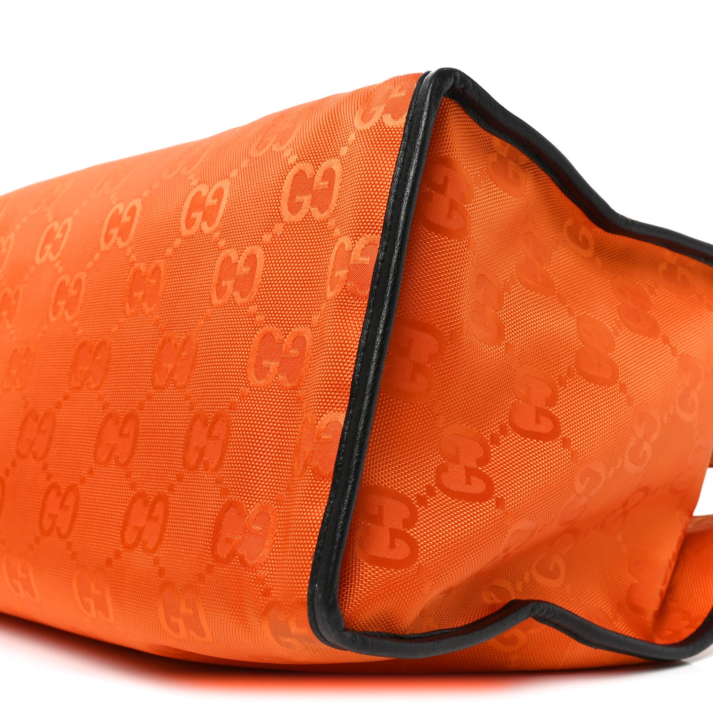 Econyl Nylon Monogram Large Off The Grid Tote Bag Carrot Orange Black