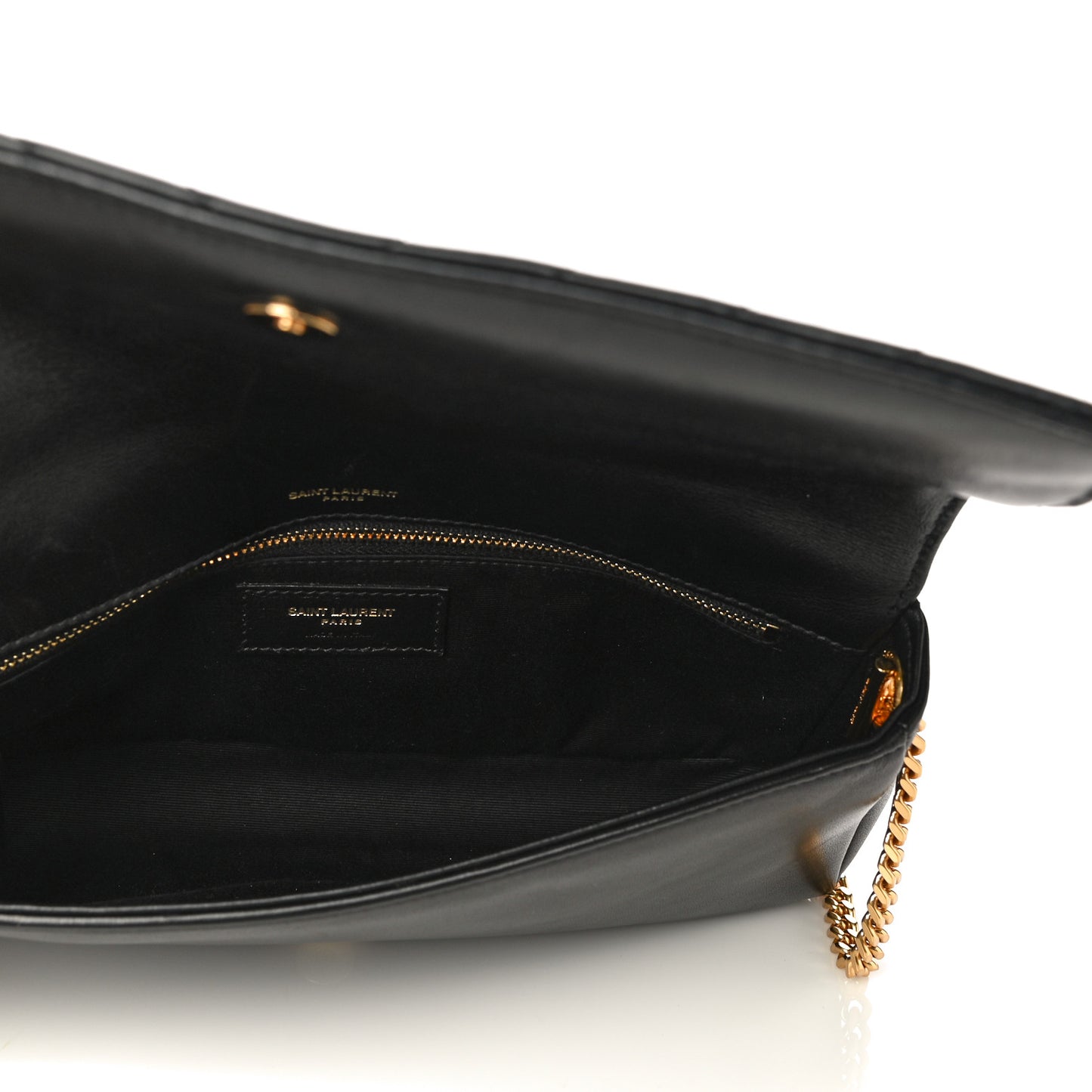 Lambskin Matelasse Monogram Kate 99 Black