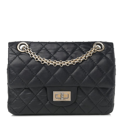 Chanel Aged Calfskin Quilted 2.55 Reissue 224 Flap Black 1 of 18