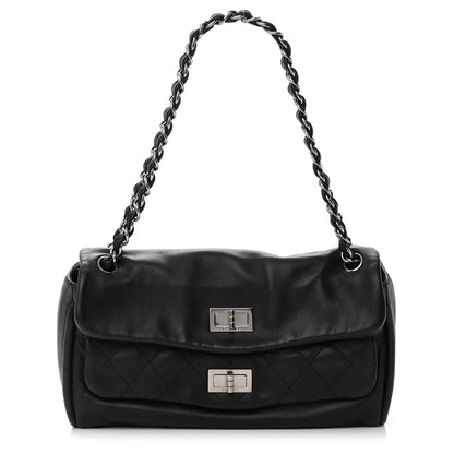 Chanel Lambskin Quilted Large Mademoiselle Double Flap Black 1 of 16
