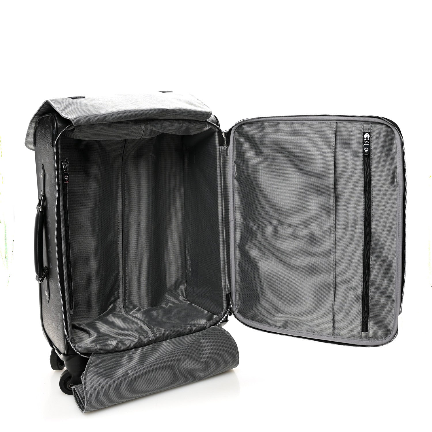 MCM Visetos Small Traveler Trolley Whelled Suitcase Black 5 of 12