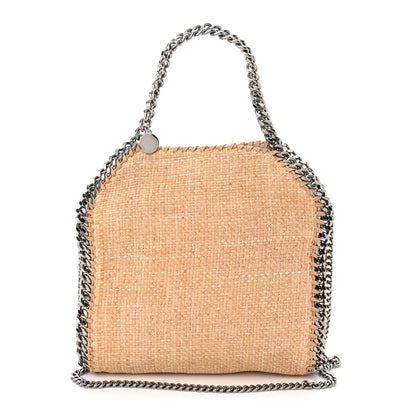 Stella McCartney Raffia Mini Falabella Fold Over Tote Natural 1 of 10