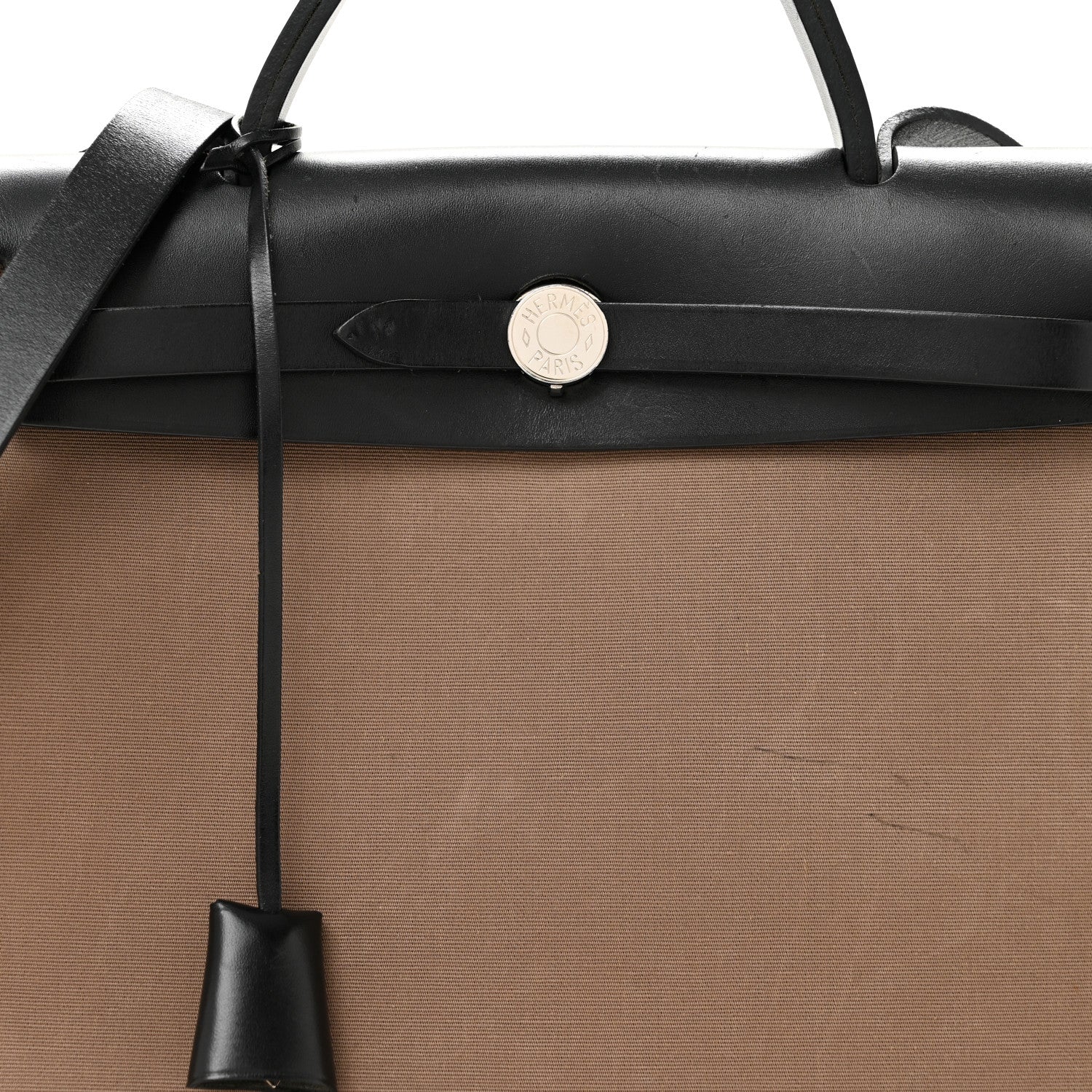 Hermes Toile Officier Vache Hunter Herbag Zip 31 PM Etoupe Bleu Indigo Etoupe Black 9 of 15