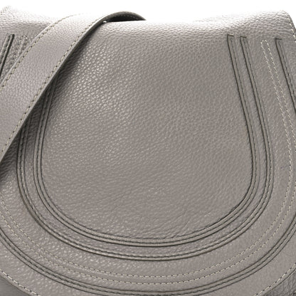 Chloe Calfskin Medium Marcie Round Crossbody Bag Cashmere Grey 7 of 11