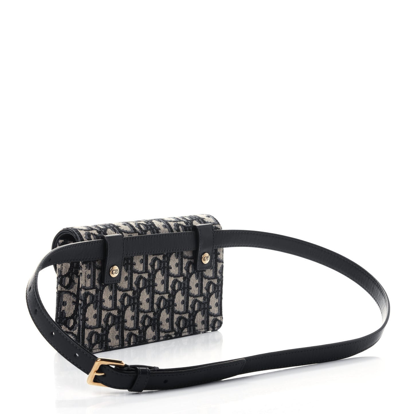 Oblique Saddle Belt Bag Blue