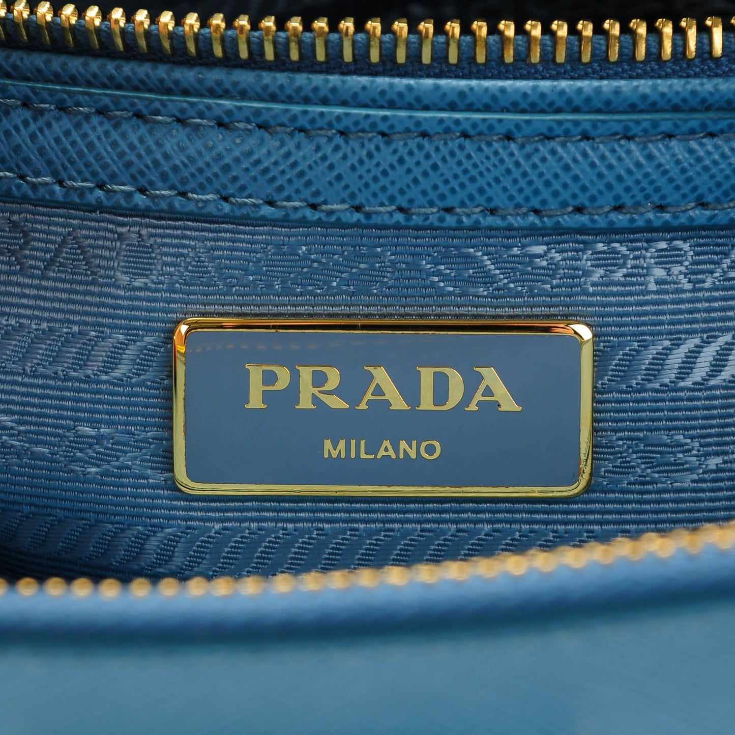 Saffiano Galleria Mini Double Zip Tote Aviazione