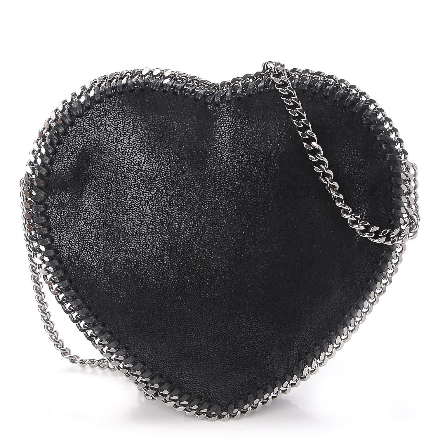 Stella McCartney Shaggy Deer Falabella Heart Crossbody Bag Black 1 of 8