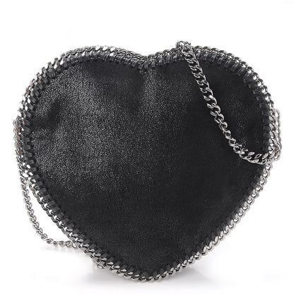 Stella McCartney Shaggy Deer Falabella Heart Crossbody Bag Black 1 of 8
