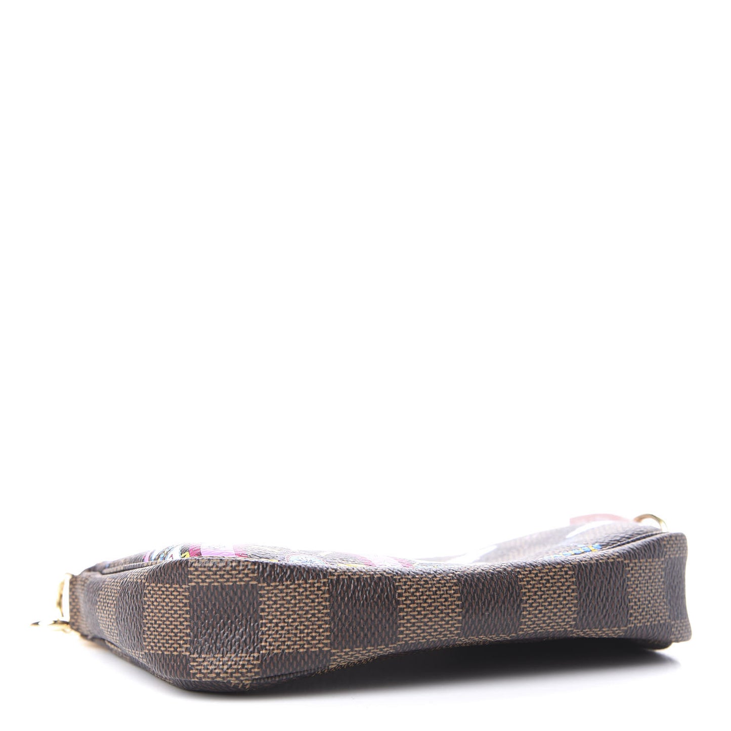 Damier Ebene 2020 Christmas Animation Big Wheel Mini Pochette Accessories Rose Ballerine
