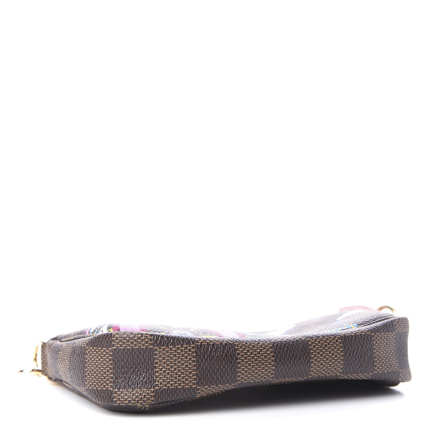 Louis Vuitton Damier Ebene 2020 Christmas Animation Big Wheel Mini Pochette Accessories Rose Ballerine 4 of 11