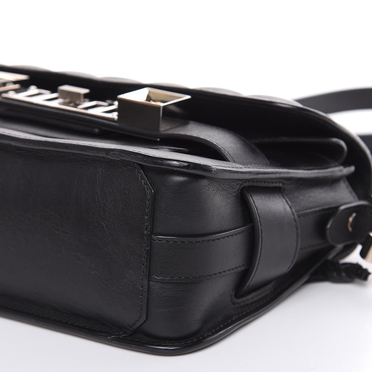 Lambskin Quilted Mini PS11 Classic Shoulder Bag Black