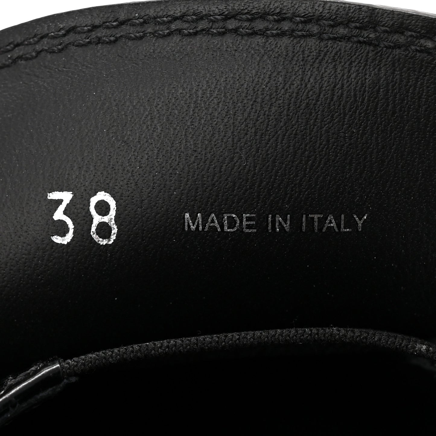 Spazzolato Metal Triangle Logo 50mm Loafers 38 Black
