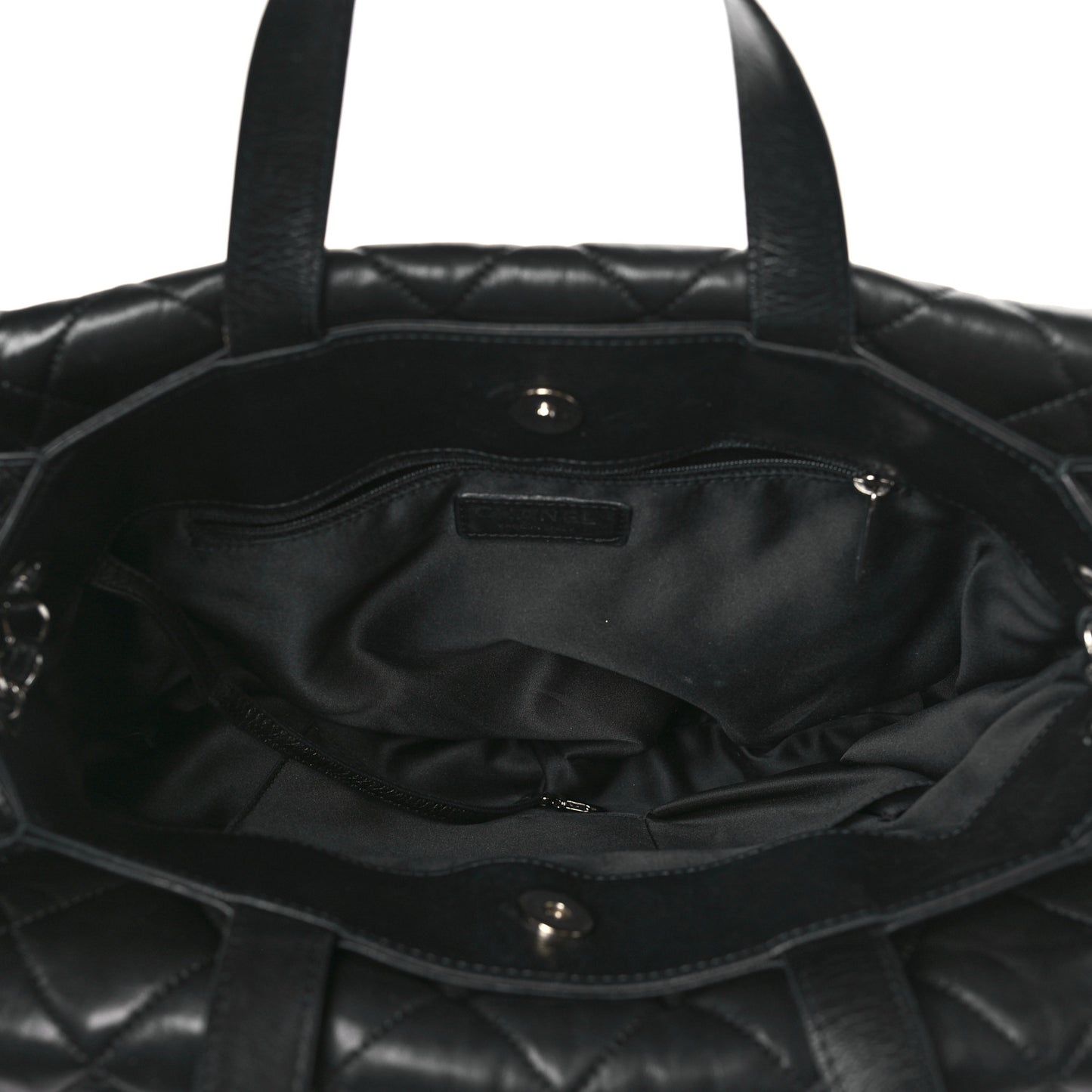 Lambskin Quilted Chanel 3 Maxi Tote Black