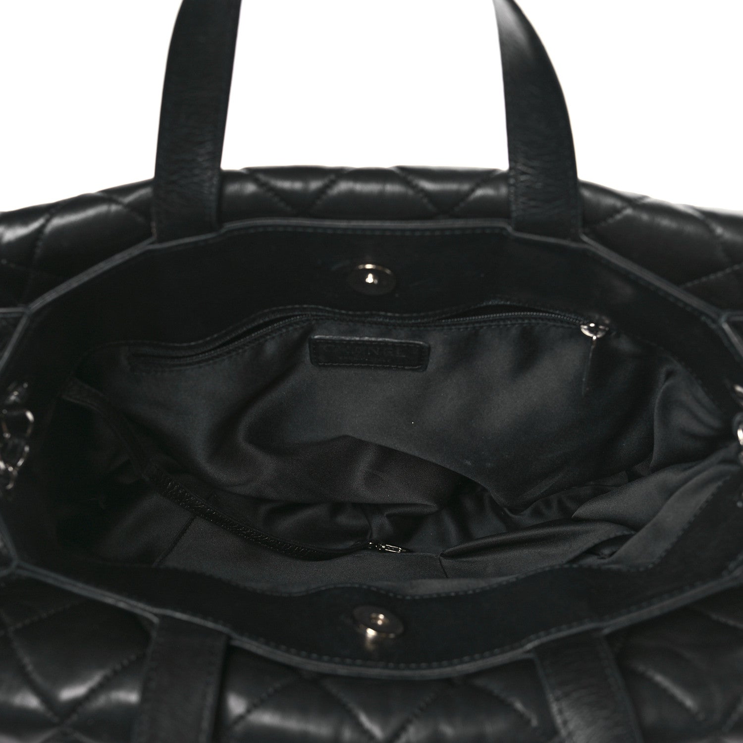 Chanel Lambskin Quilted Chanel 3 Maxi Tote Black 6 of 14