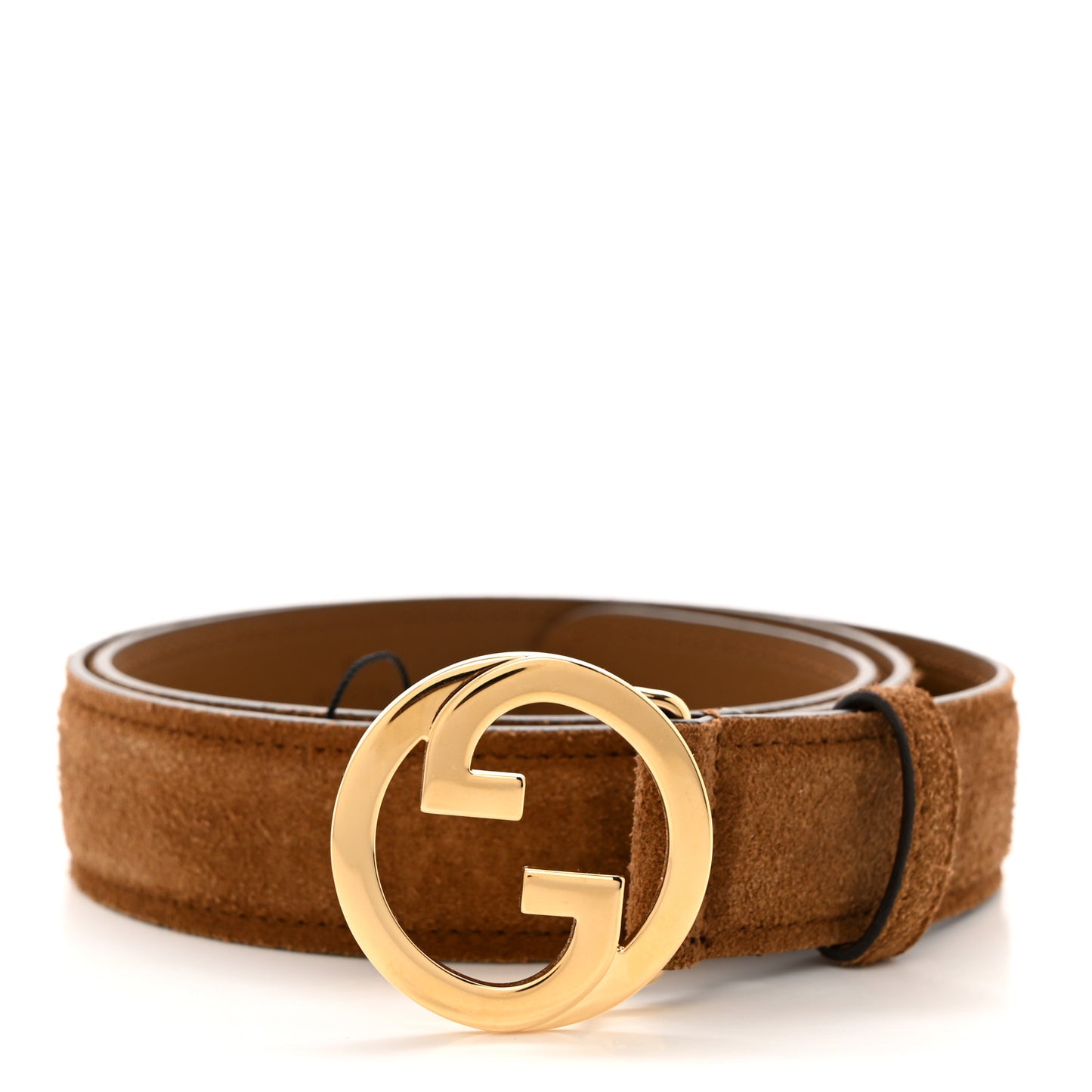 Suede Cudu Blondie 30mm Belt 80 32 Burnt Satin