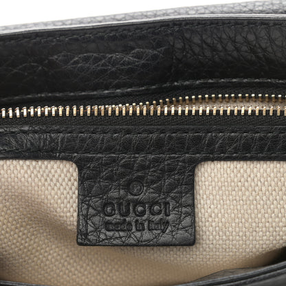 Gucci Pebbled Calfskin Medium Soho Flap Crossbody Black 6 of 18