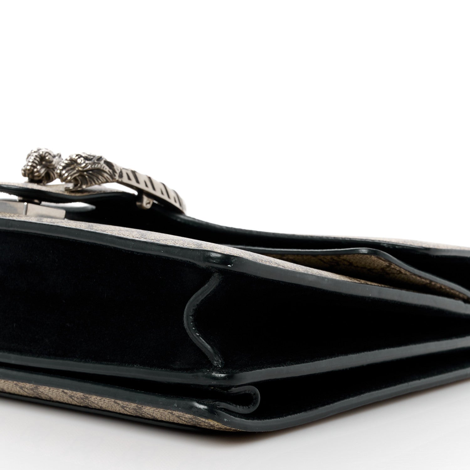 Gucci GG Supreme Monogram Medium Dionysus Shoulder Bag Black 10 of 16