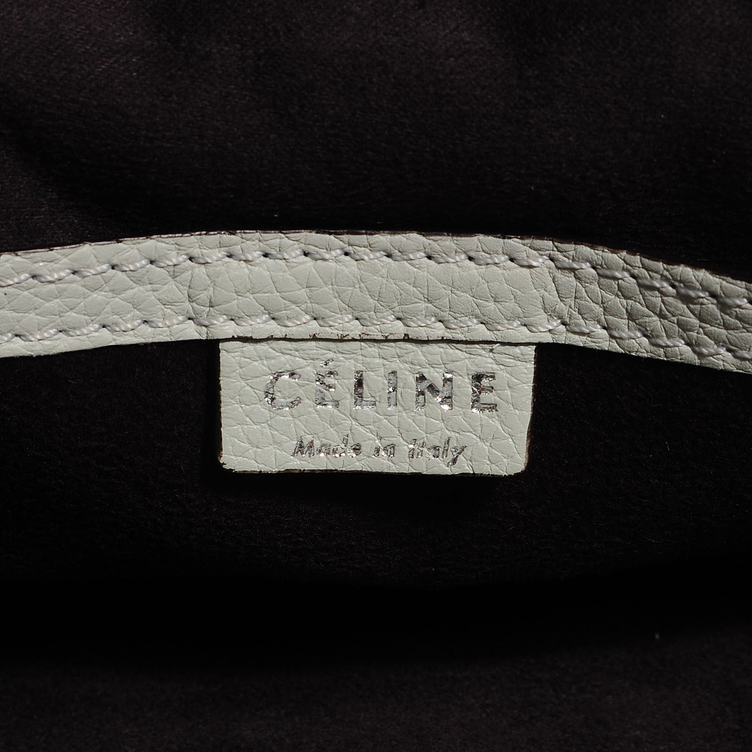 Celine Drummed Calfskin Nano Luggage Lune 8 of 8
