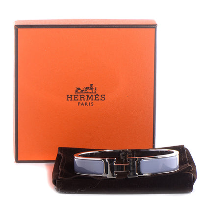 Hermes Enamel Narrow Clic Clac H Bracelet PM Lin 7 of 7