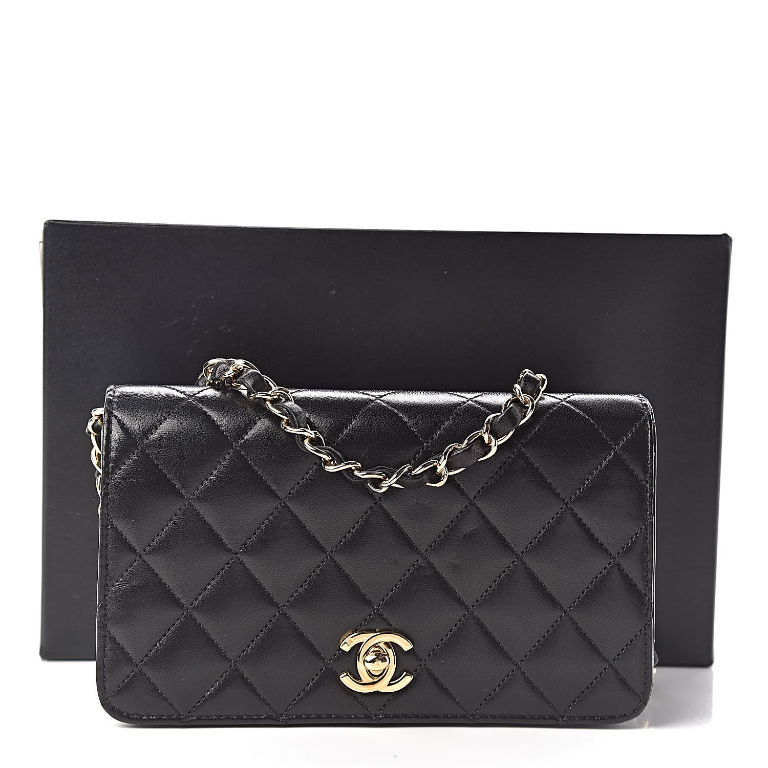 Chanel Lambskin Quilted Small Single Flap Black 11 of 11
