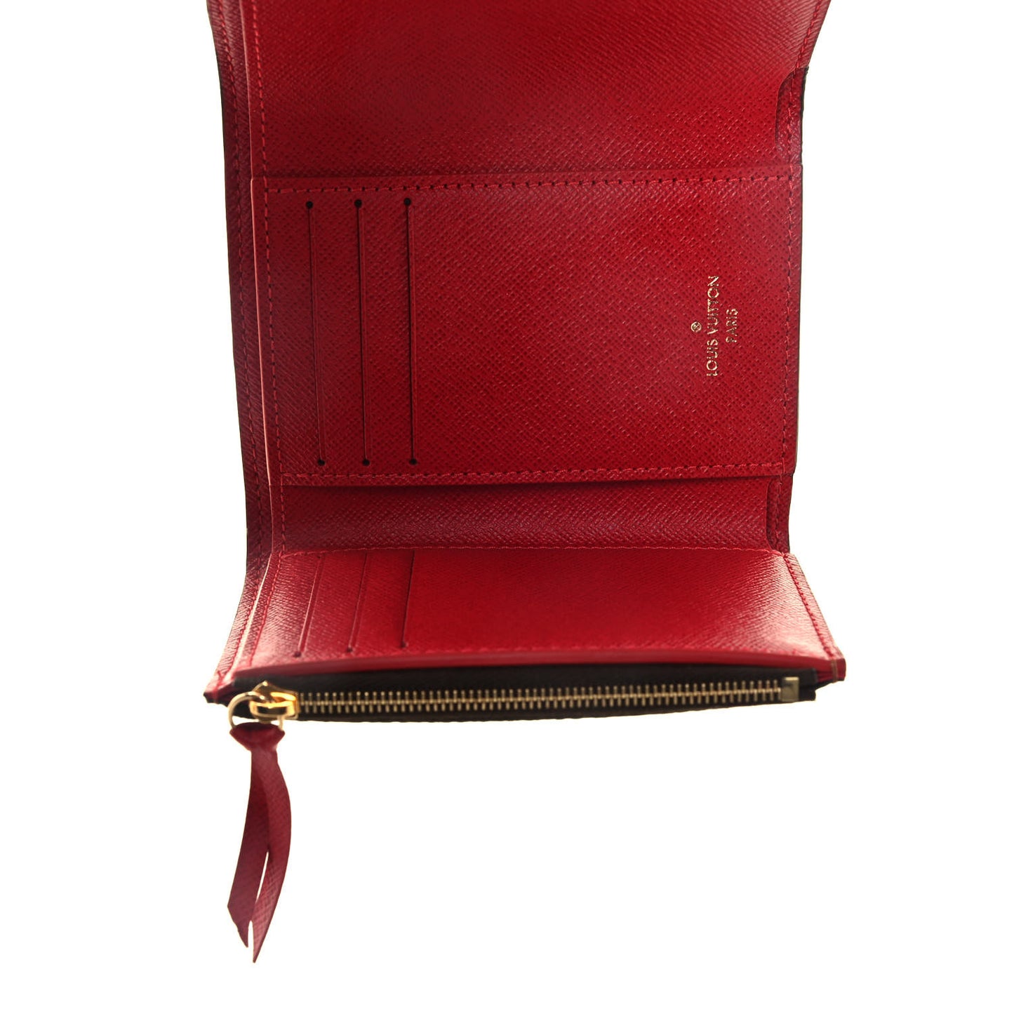 Damier Ebene Victorine Wallet Cherry
