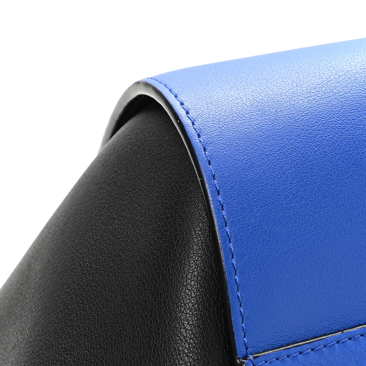Calfskin Medium Hammock Shoulder Bag Electric Blue Black