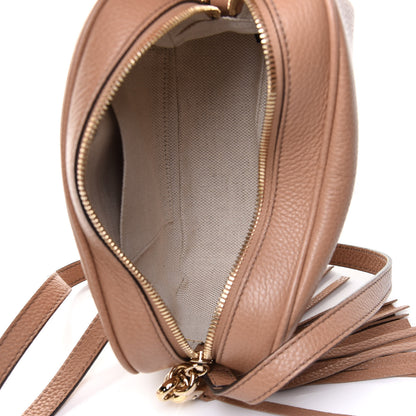 Gucci Pebbled Calfskin Small Soho Disco Bag Camelia 5 of 10