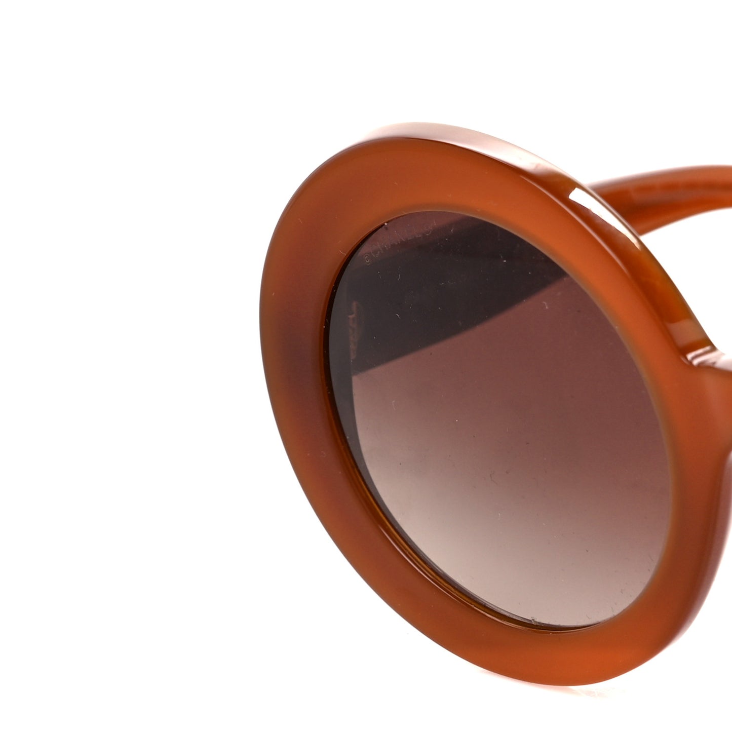 Acetate Round Sunglasses 5489 Brown