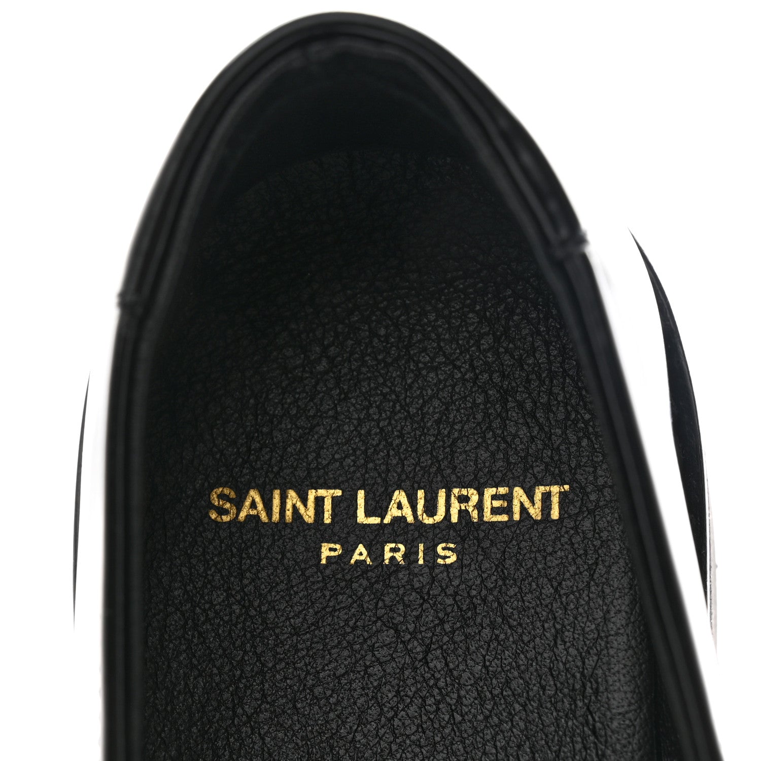 Saint Laurent Glazed Calfskin Chunky Le Loafer Penny Slippers 39 Black 8 of 12