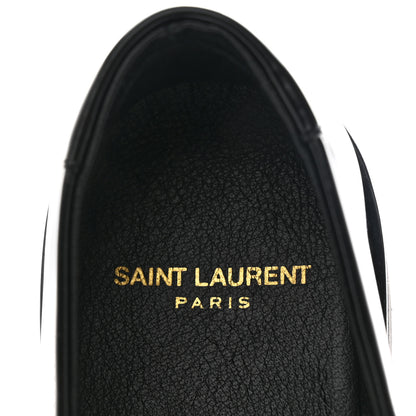 Saint Laurent Glazed Calfskin Chunky Le Loafer Penny Slippers 39 Black 8 of 12