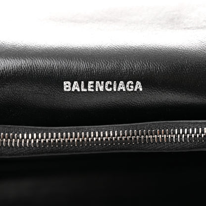 Balenciaga Crushed Calfskin Quilted Matte Black Hardware Small Crush Chain Bag Black 6 of 9