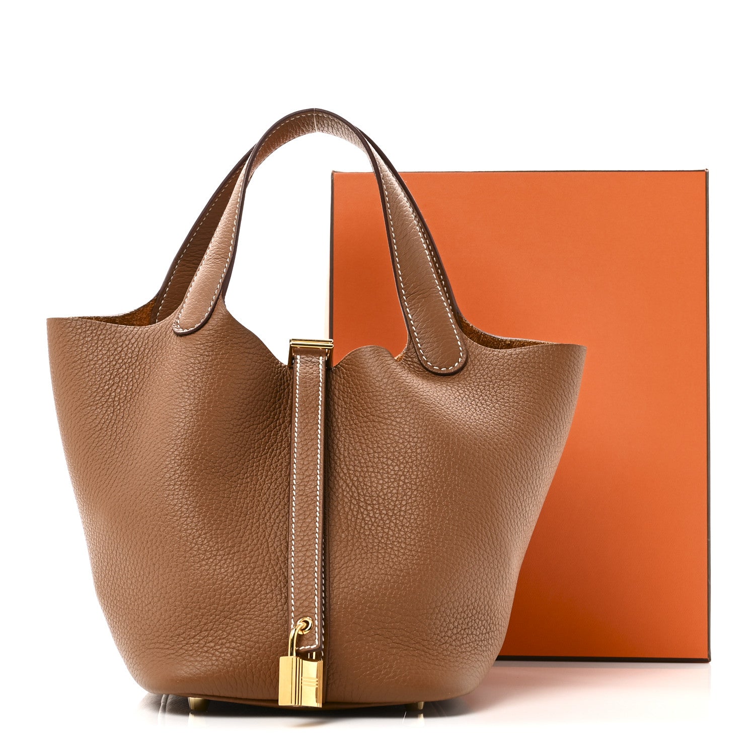 Hermes Taurillon Clemence Picotin Lock 18 PM Gold 11 of 11