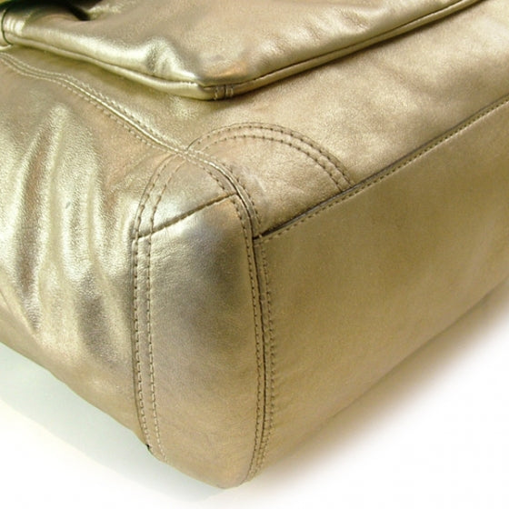 COACHLeatherLEAHBagMetallicGold